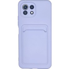 AKM Newface Xiaomi Mi 11 Kılıf Kelvin Kartvizitli Silikon - Lila