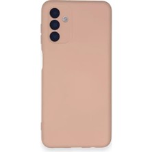AKM Newface Samsung Galaxy A14 4g Kılıf Nano Içi Kadife Silikon - Pudra