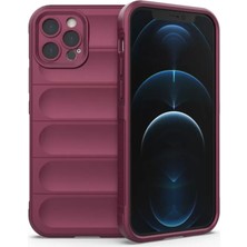 AKM Newface Apple iPhone 12 Pro Kılıf Optimum Silikon - Bordo