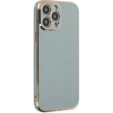 AKM Newface Apple iPhone 14 Pro Max Kılıf Volet Silikon - Açık Yeşil