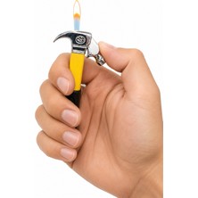 Onr Store Çekiç Tasarımlı Torch Alevli Çakmak Dekoratif Metal Görünümlü Çakmak