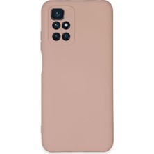 AKM Newface Xiaomi Redmi 10 2022 Kılıf Nano Içi Kadife Silikon - Pudra