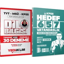 Yediiklim Yayınları Hedef 657 Vatandaşlık 18 Deneme - 2026 Dil Bilgisi Çözümlü 30 Deneme