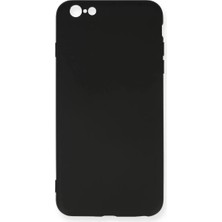 AKM Newface Apple iPhone 6 Plus Kılıf Nano Içi Kadife Silikon - Siyah