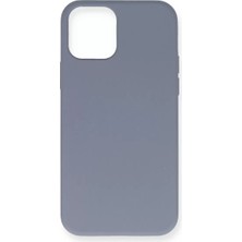 AKM Newface Apple iPhone 12 Pro Max Kılıf Nano Içi Kadife Silikon - Gri