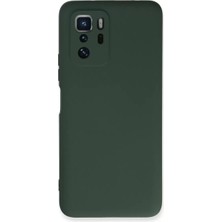 AKM Newface Xiaomi Poco X3 Gt Kılıf Nano Içi Kadife Silikon - Koyu Yeşil
