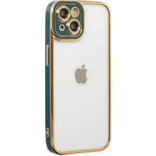 AKM Newface Apple iPhone 14 Plus Kılıf Liva Lens Silikon - Yeşil
