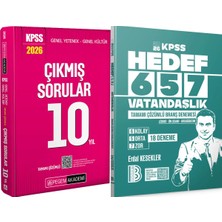 Pegem Akademi Yayıncılık Hedef 657 Vatandaşlık 18 Deneme - 2026 Kpss Çıkmış Sorular 10 Yıl