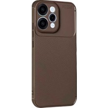 AKM Newface Oppo Reno 15 Auto Focus Karbon Kapak - Kahverengi