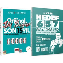 Yediiklim Yayınları Hedef 657 Vatandaşlık 18 Deneme - 2026 Orijinal Dil Bilgisi Son 15 Yıl Çıkmış Sorular