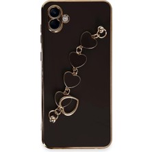 AKM Newface Samsung Galaxy A04E Kılıf Esila Silikon - Siyah