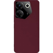 AKM Newface Tecno Camon 20 Pro 5g Kılıf First Silikon - Bordo