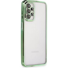 AKM Newface Samsung Galaxy A23 4g Kılıf Razer Lensli Silikon - Yeşil