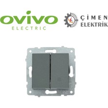 Eco Lounge Füme Komutatör Çerçevesiz Grano - Priz ve Anahtar Için Uyumlu Çerçeve