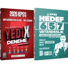 İndeks Akademi Yayıncılık Hedef 657 Vatandaşlık 18 Deneme - 2026 Kpss Lise Ortaöğretim Ön Lisans Yedix 7 Deneme
