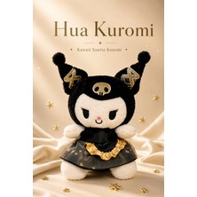 Hua Kawaii Sanrio Kuromi - Karikatür Peluş Oyuncak - Elbiseli Sevimli Hediyelik - 30 cm