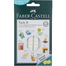 Larskas Faber-Castell Tack It 50 gr Yapıştırıcı, Sökülebilir ve Yeniden Kullanılabilir Yapıştırıcı (Çok Renkli, Asorti)