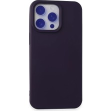 AKM Newface Apple iPhone 15 Pro Max Kılıf Nano Içi Kadife Silikon - Mor
