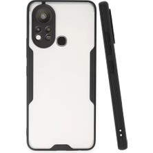 AKM Newface Infinix Hot 11S Kılıf Platin Silikon - Siyah