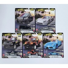 Hot Wheels Premium Boulevard 5'li Set Toyota Alphard Koenigsegg CC850 Toyota Supra Jeepster Commando Datsun King Cab