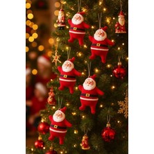Larskas 5cm 6 Adet Mini Yılbaşı Ağacı Süsü Noel Baba Ağacı Süsü (6 Adet/paket)
