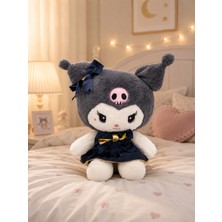 Hua Kawaii Sanrio Kuromi - Tatlı Peluş Oyuncak - Elbiseli Sevimli Hediyelik - 30 cm