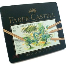 Larskas Faber-Castell - Colour Pencil Pitt Pastel Tin Of 24 (112124)
