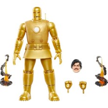 Larskas Hasbro  Legends Series Iron Man (Model 01 - Gold) Retro Comics Aksiyon Figürü