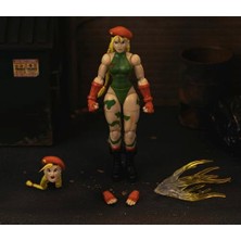 Larskas Jada Toys - Street Fighter Iı Cammy Figürü, Hareketli Pop Kültürü Koleksiyon Figürü, 25'ten Fazla Hareketli Nokta, Alternatif Kafa, Eller, Aksesuarlar Dahil, 15 Cm, 13 Yaşından Büyük Hayranlar