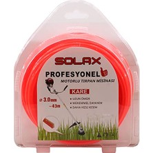 Larskas BADEM10 Solax Tırpan Misina Kare Dört Köşe 3 mm x 43 Metre Misinası