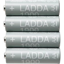Larskas Şarj Edilebilir Pil, Hr6 Aa 1.2V, Pil Kapasitesi: 1900 Mah.          [enerji Sınıfı A++]