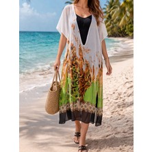 Hediyegeldi Egzotik Amazon Bohem Kimono Elbise