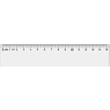 Larskas Şeffaf Cetvel 15CM