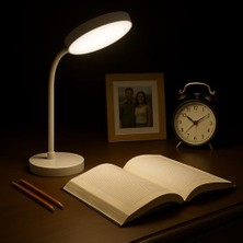 Larskas Şarjlı Akrobat 360° Masa Üstü Lamba 3 Kademe Dokunmatik Çalışma Okuma Işığı Gece Lambası Soft Işık