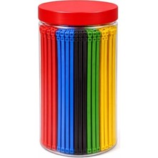 Larskas Kyrotech Kavanozlu 5 Ayrı Renkli Kablo Bağı, 500 Adet, 100X2.5 Mm, Naylon Cırt Kelepçe Seti, Kendinden Kilitlemeli, Elektrik ve Kablo Düzenleyici 10 cm