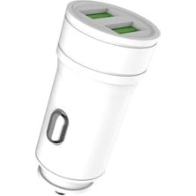 Larskas 3.0A Çift USB Port Araç Içi Telefon Şarjı C-30