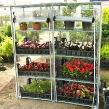 Larskas Mini Bahçe Serası, Fermuarlı Raf ile Fide Yetiştirme
