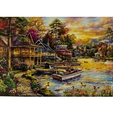 Larskas 5d Yapışan Boncuk Mozaik Tablo 30 * 40 cm XQH91000