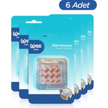 Wee Baby Vidasız Bebek Köşe Koruyucu 4'lü (4x6 24 Adet)