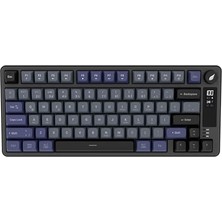 Larskas Hawk Gaming HK255 Membrane LCD Rgb Kablosuz/bluetooth%75 Türkçe Gaming Klavye (Siyah Gri)