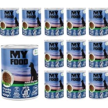 Larskas Myfood Yetişkin Köpek Kuzulu ve Jöleli Konserve Mama 400 gr x 12 Adet