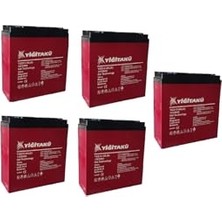 Larskas Yiğit 24AH 12V Dik Akü 5'li Set 2026 Üretim 169X179X78MM