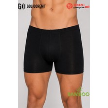 Lüx Drm Gd Goldoremi Erkek Premium Süper Rahat Bambu Likralı Nefes Alabilen İnce Kumaş Beli İz Yapmaz Boxer