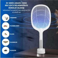 Larskas Elektrikli Sivrisinek Öldürücü Raket, 12000MAH Batarya ile Etkili