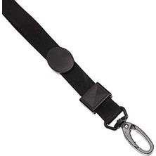 Larskas K-1502 Pls Plastik Akrep Kancalı Kart Askı Ipi 1,5cm 50'li Kutu - Siyah