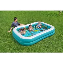 Larskas 3D Deniz Altı Macerası Şişirilebilir Oyun Havuzu - 2,62 M x 1.75 M x 51 cm
