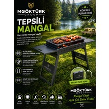 Profesyonel Mangal - Bbq - Katlanabilir Portatif Mangal - Taşınabilir Mangal - Kutulu Mangal - Kare Mangal