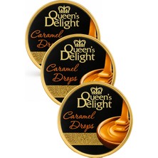 Queen's Delight Queens Delight Karamel Aromalı Şeker (Caramel Drops) 150 gr x 3 Adet