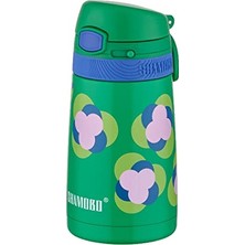 Larskas Fiftyfifty Çocuk 350 ml Pipetli Paslanmaz Çelik Termos Bpa Içermez 7 Renk Yeşil