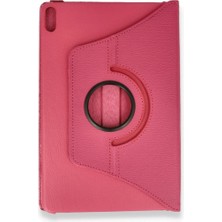 Sylar Huawei Honor Pad X8A Kılıf 360 Tablet Deri Kılıf - Pembe